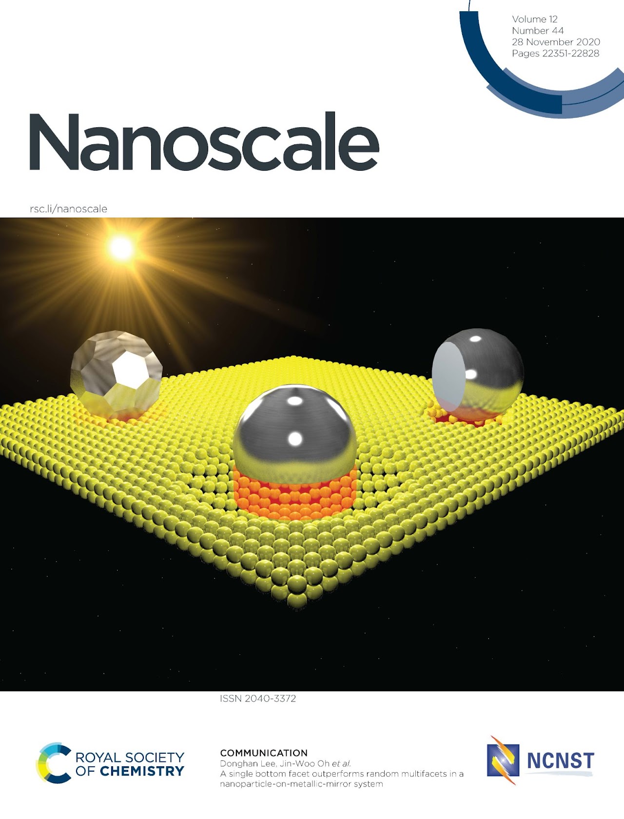 Inside Front Cover of Nanoscale